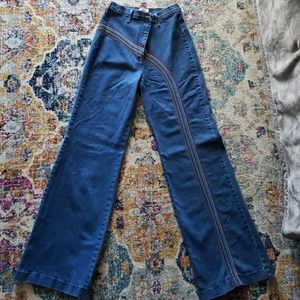 ModCloth "Rainbow With Me" Wide Leg Jeans